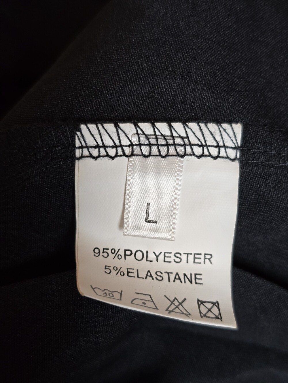 Black Pinstripe Layered Skort Lace-Up Grommet Detail Size L - Picture 7 of 11